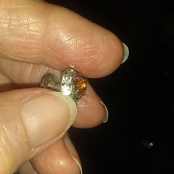 'amber' Swarovski cufflinks set - Picture 3 of 3